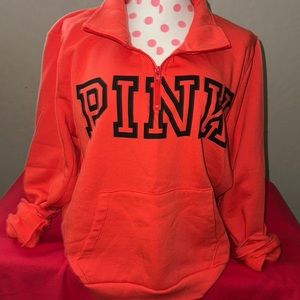 PINK quarter zip, great condition